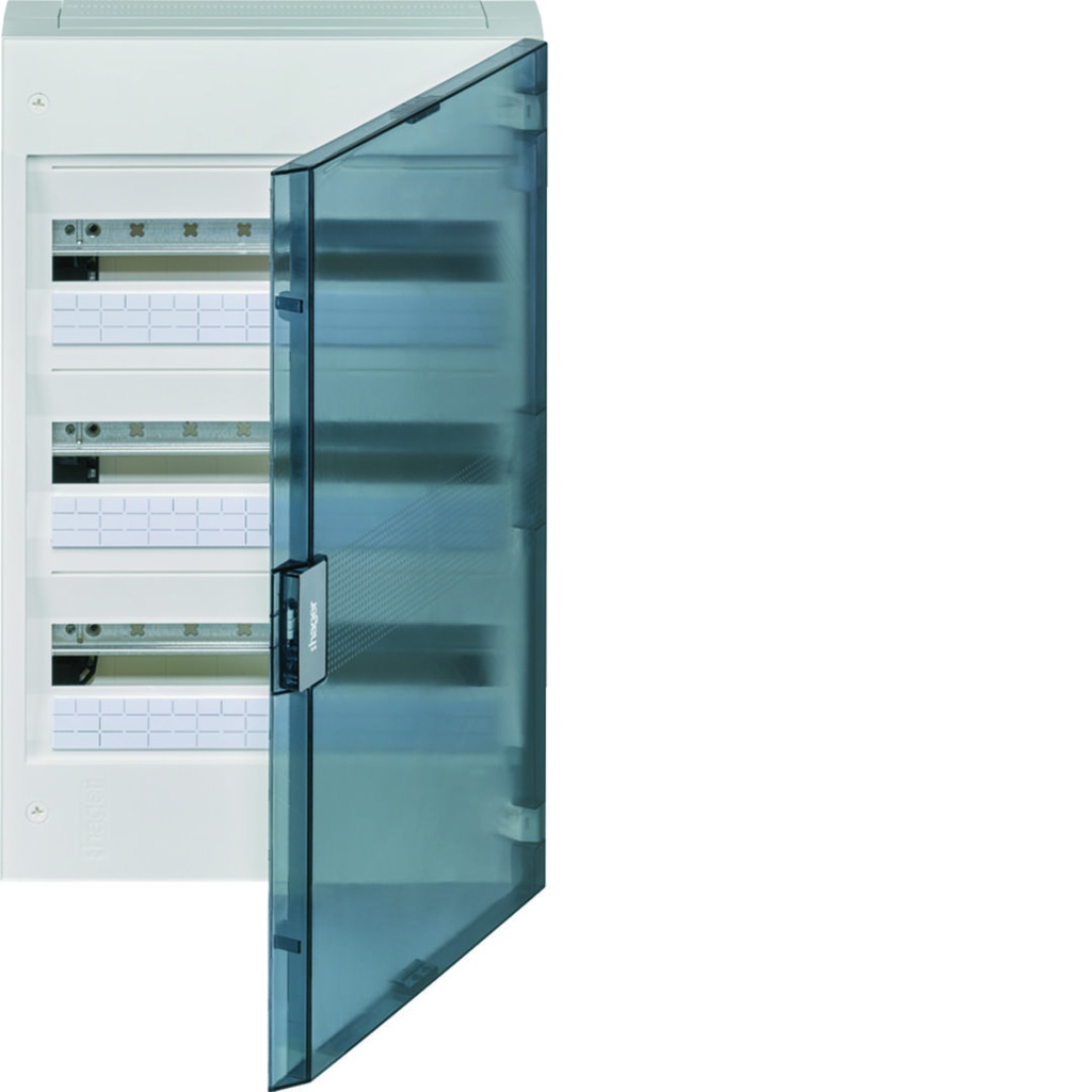 [HAG-VB318R] vega verdeelkast 3R. 54M. - doorzichtige deur