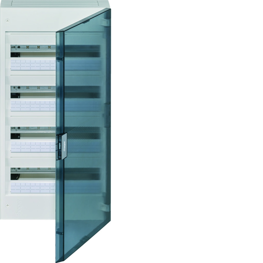 [HAG-VB418R] vega verdeelkast 4R. 72M. - doorzichtige deur