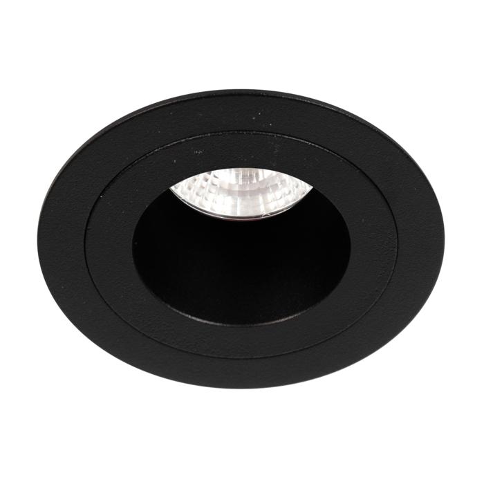 Ø65 inbouwspot - rond - vast - down - zonder LED driver wit textuur