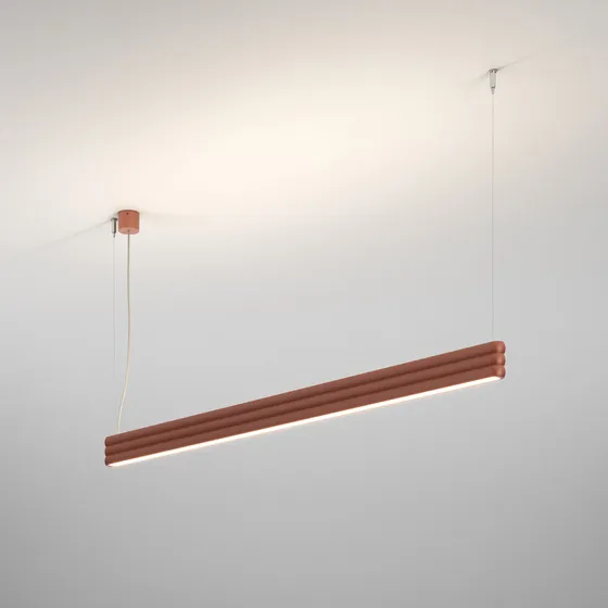 RIBBY line up&down 114 LED H927 suspended terracotta