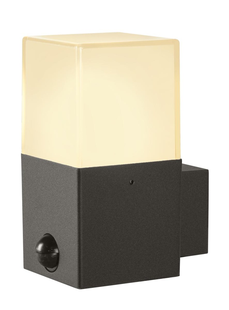 GRAFIT E27 vierkant sensor antraciet 1xE27