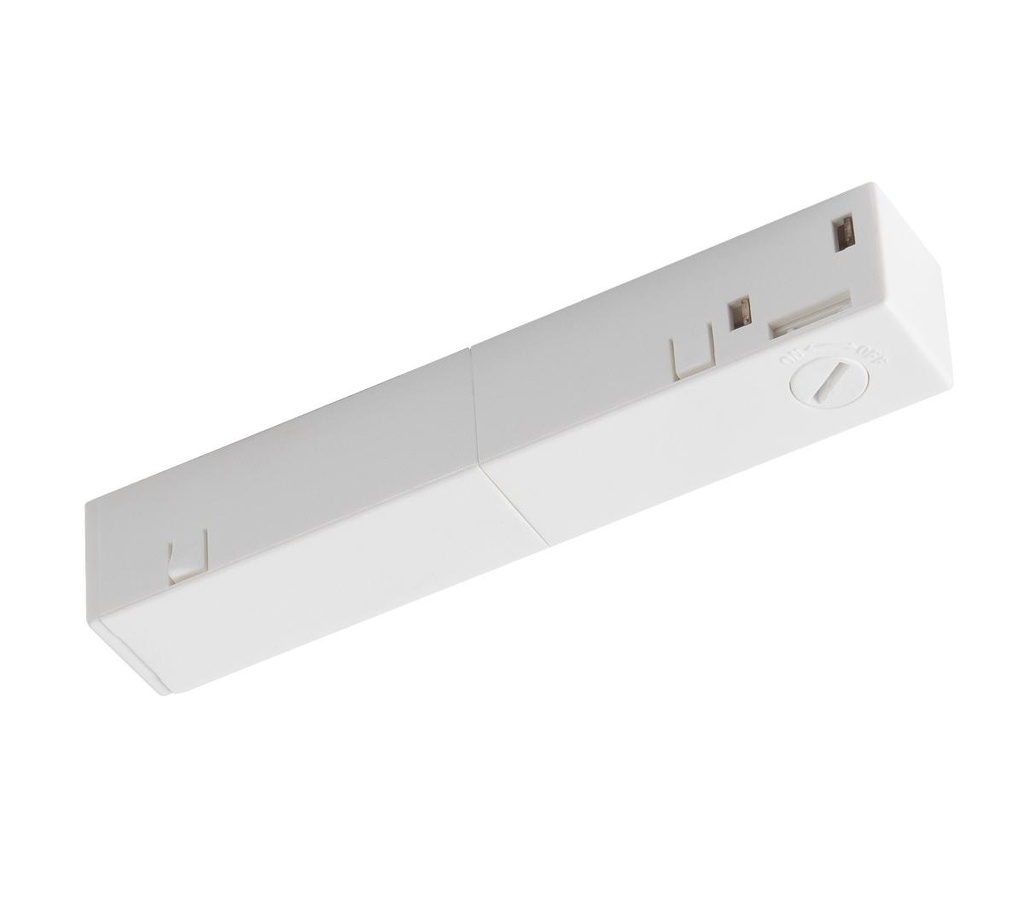 Eindvoeding links 48V TRACK wit DALI