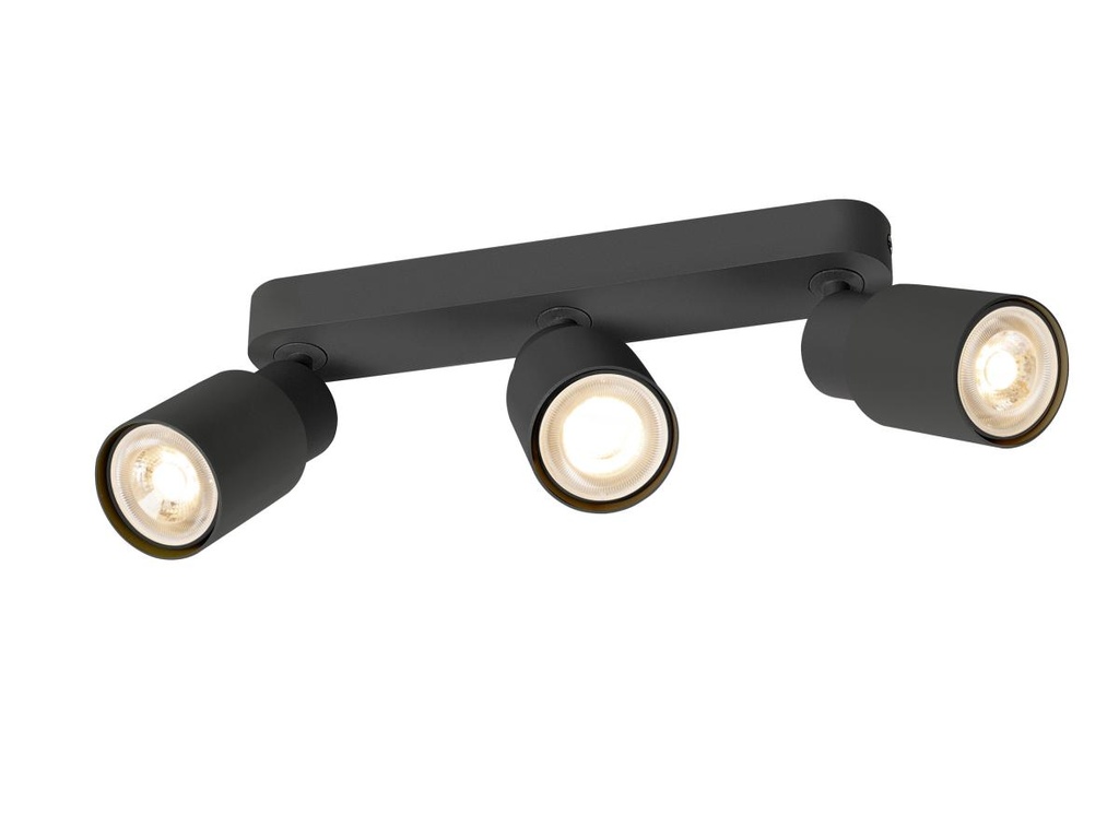 [SLV-1008320] PURI 2.0 Tube, wand- en plafondopbouwarmatuur, lang, 3x max. 6W, GU10, zwart