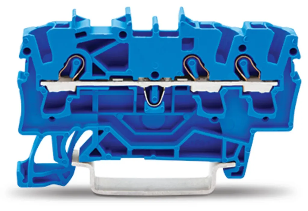 [WAG-2002-1304] 3-draads rijgklem 2,5 mm², blauw