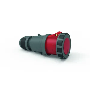 [DEM-3124-1] Cee koppelstekker 63A 3P+N+A 400V IP67 schroefaansluiting+MG sustainable grip