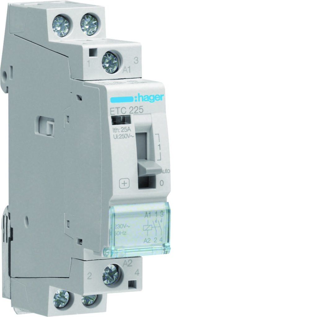 CONTACTOR D/N - 2X25A - 230V - 2NO
