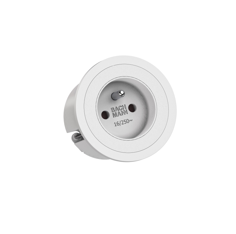[VDE-926.302] PIX (1x UTE) Wit met sierring wit + 0,2m kabel met GST18
