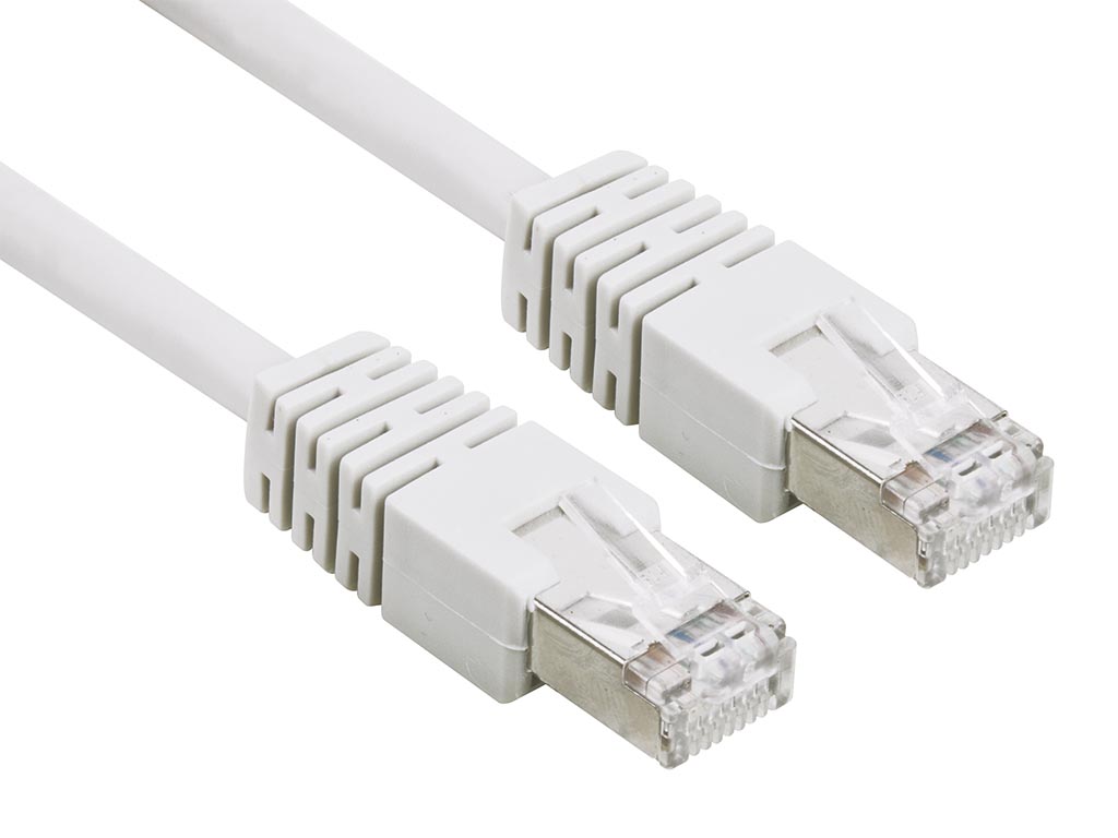 CAT6 U/UTP netwerkkabel, CCA, 1m, wit