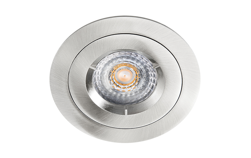 Polar IP65 Indoor geborsteld staal 6.2W LED GU10 3000K