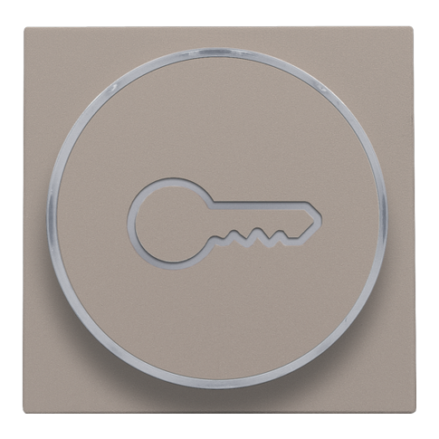 [NIK-123-64009] AFWERKINGSSET MET SLEUTELSYMBOOL VOOR DRUKKNOP 6A, E10-LAMPVOET