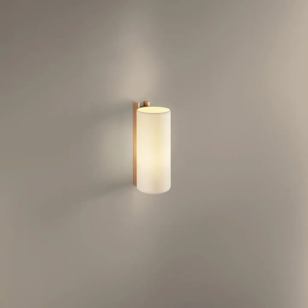 TMM largo, Beige parchment lampshade. Beech wood structure.