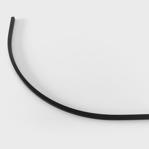 Track 48V Cover Curved 90° Black Structure