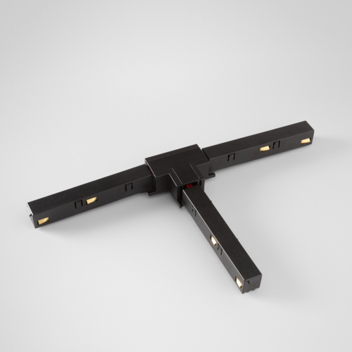 Track 48V Connection T Electrical/Mechanical (For Surface Mounting) Left Black Structure