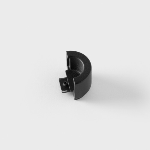 Track 48V Endplate Round (2) Black Structure