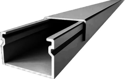 Inway kanaal PVC zwart 40 * 17 40 * 17