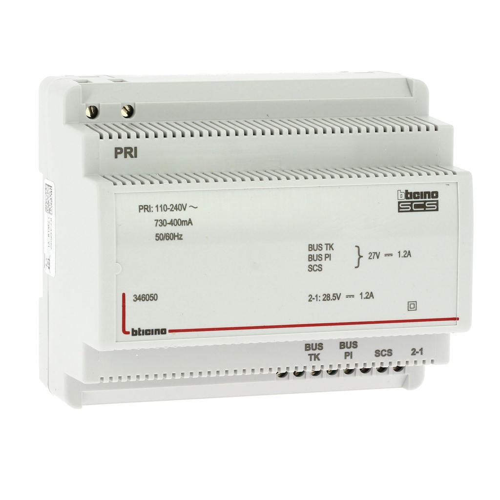 AVT - Voeding 2-draads 6 DIN - 1200 mA