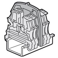 [LEG-037554] Eindplaten schroefklem. 3 verdiepingen