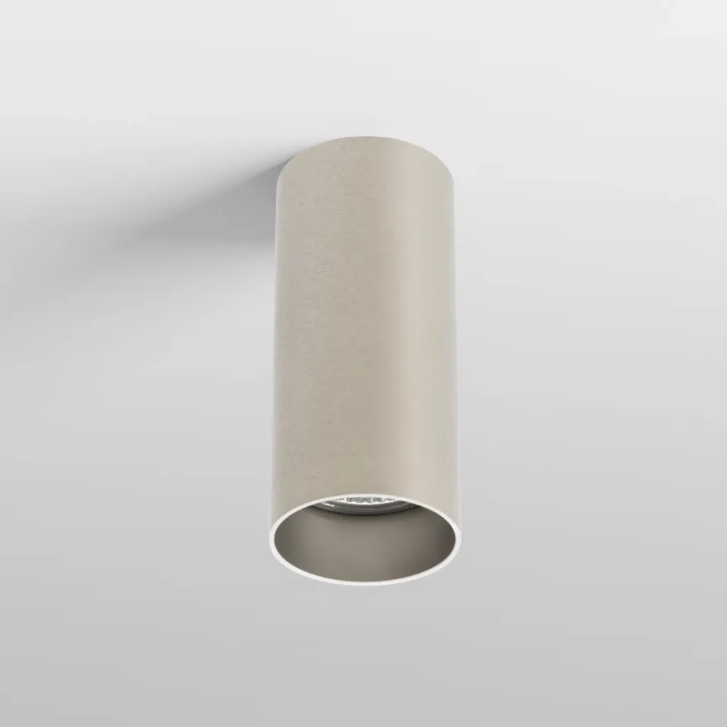 TUBB 1L mounted cylinder round - GU10 - Champagne silver