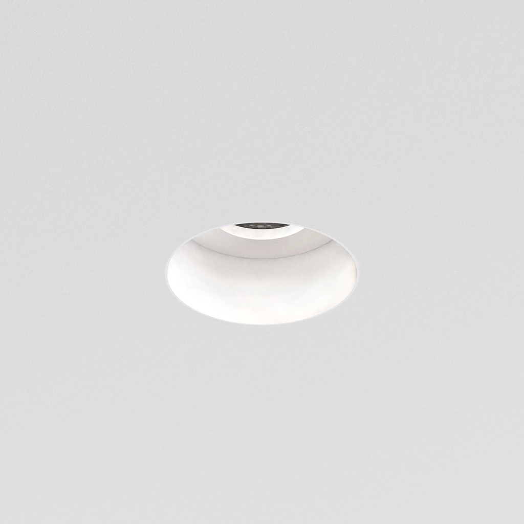 Trimless Round Fixed Matt White
