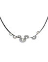 DEW DROPS pendant light, leather, TRIAC