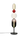 PEBBLES floor large, configuration 5 glass, black fitting, TRIAC