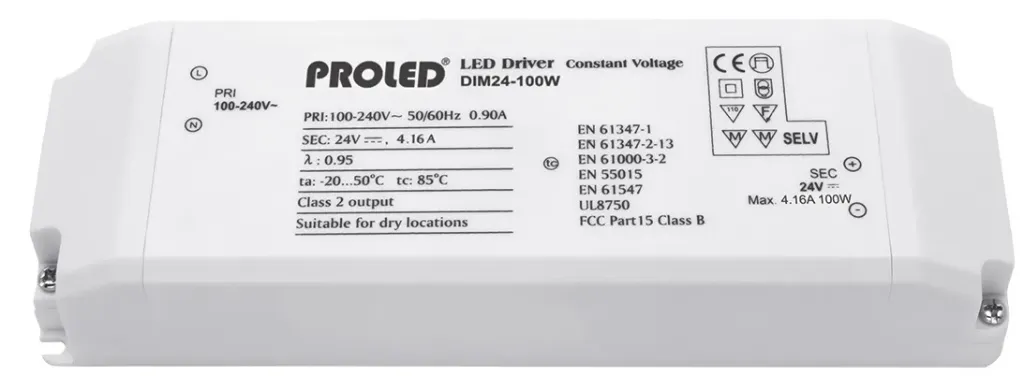 LED Driver 24Vdc - 100W voor het dimmen van led strips