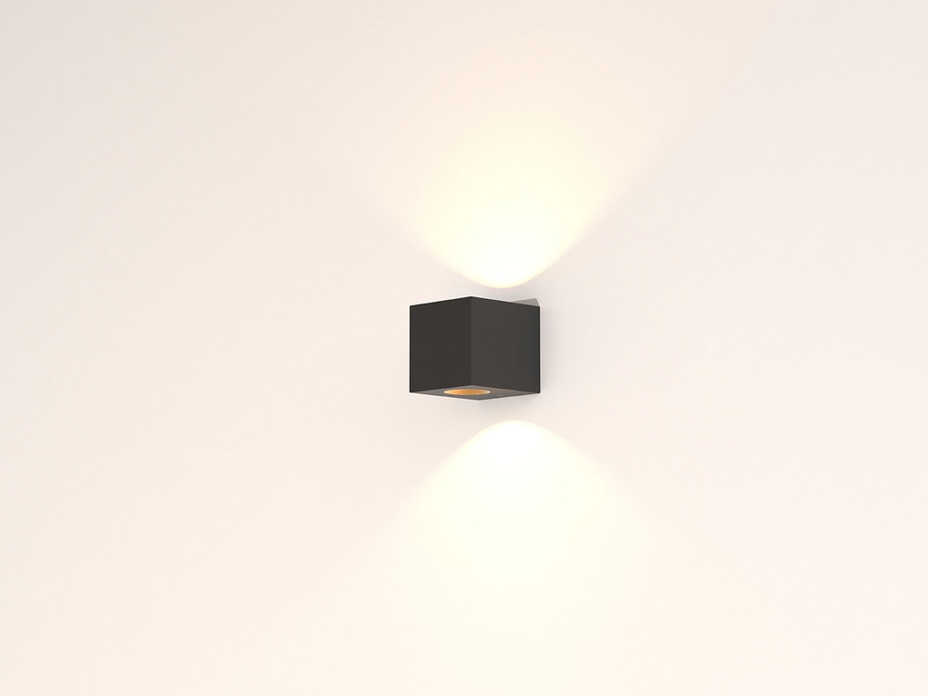 BLOX DOUBLE BEAM 230V 2700K MAINS DIMMABLE BLACK + GOLD Gold Ano