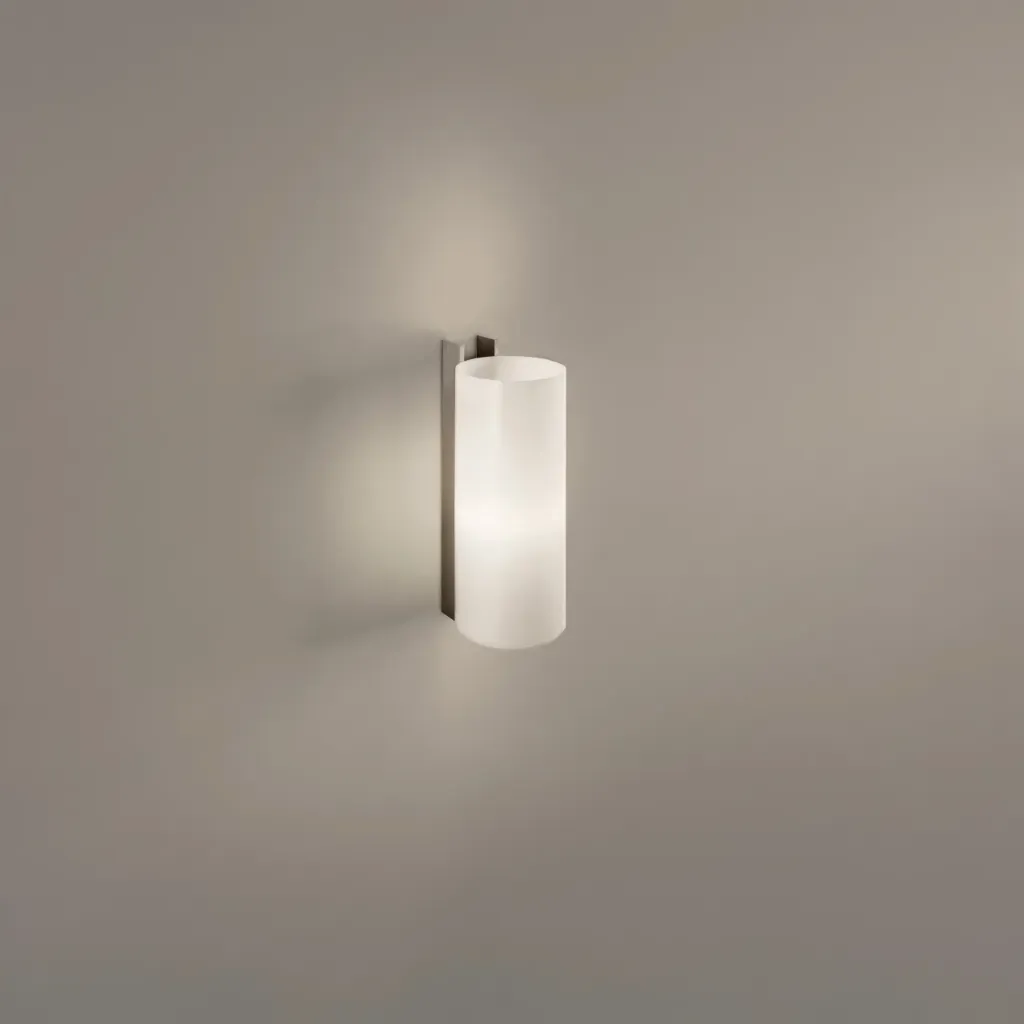 TMM metálico, Satin nickel structure. White methacrylate shade.