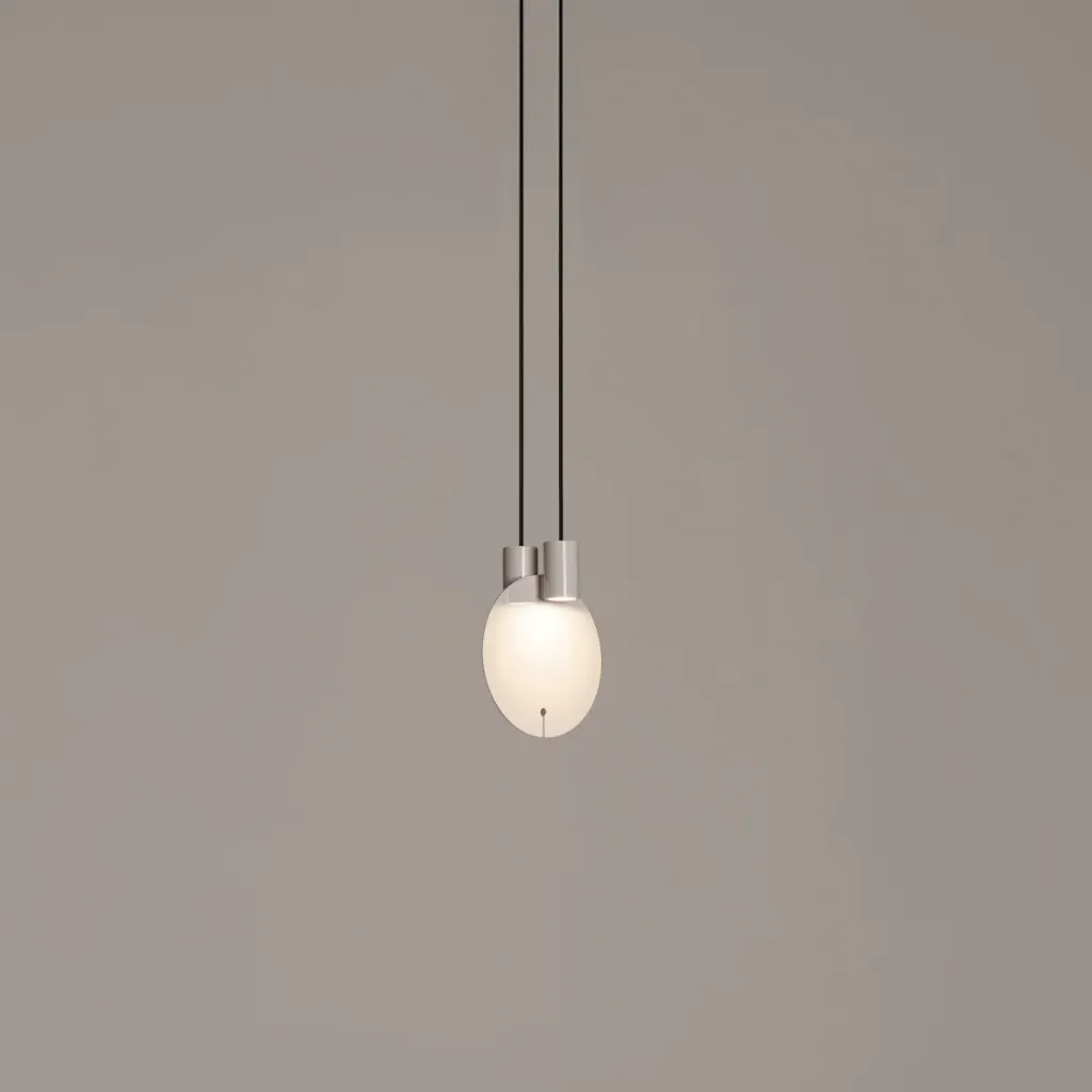 [SNC-BIJPA01] Bijou S, Glossy creme white metallic structure. Dimming 1-10 V.