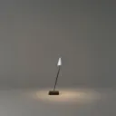 Gira Mini, Natural anodized aluminum orientable lampshade.