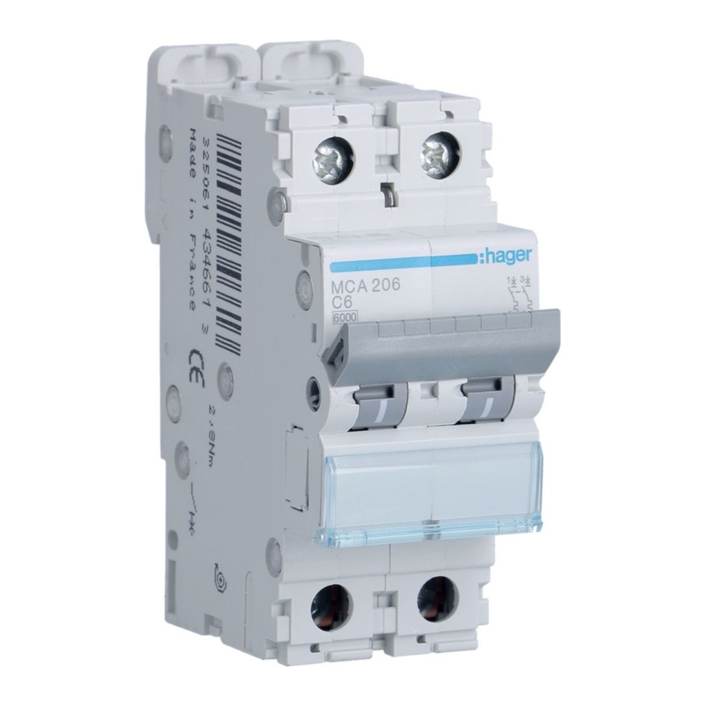 AUTOM. 6KA-C-2P-6A-2M.