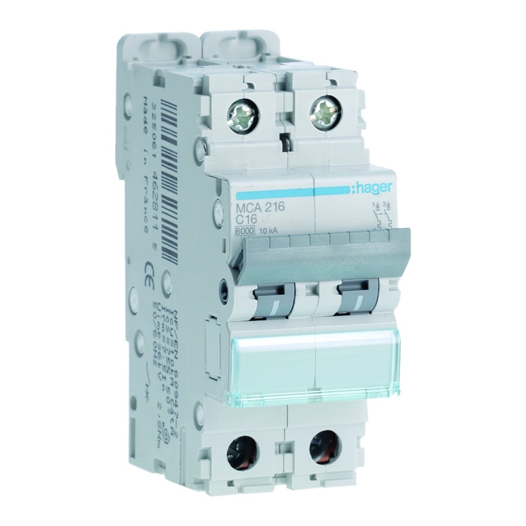 AUTOM. 6KA-C-2P-16A-2M.