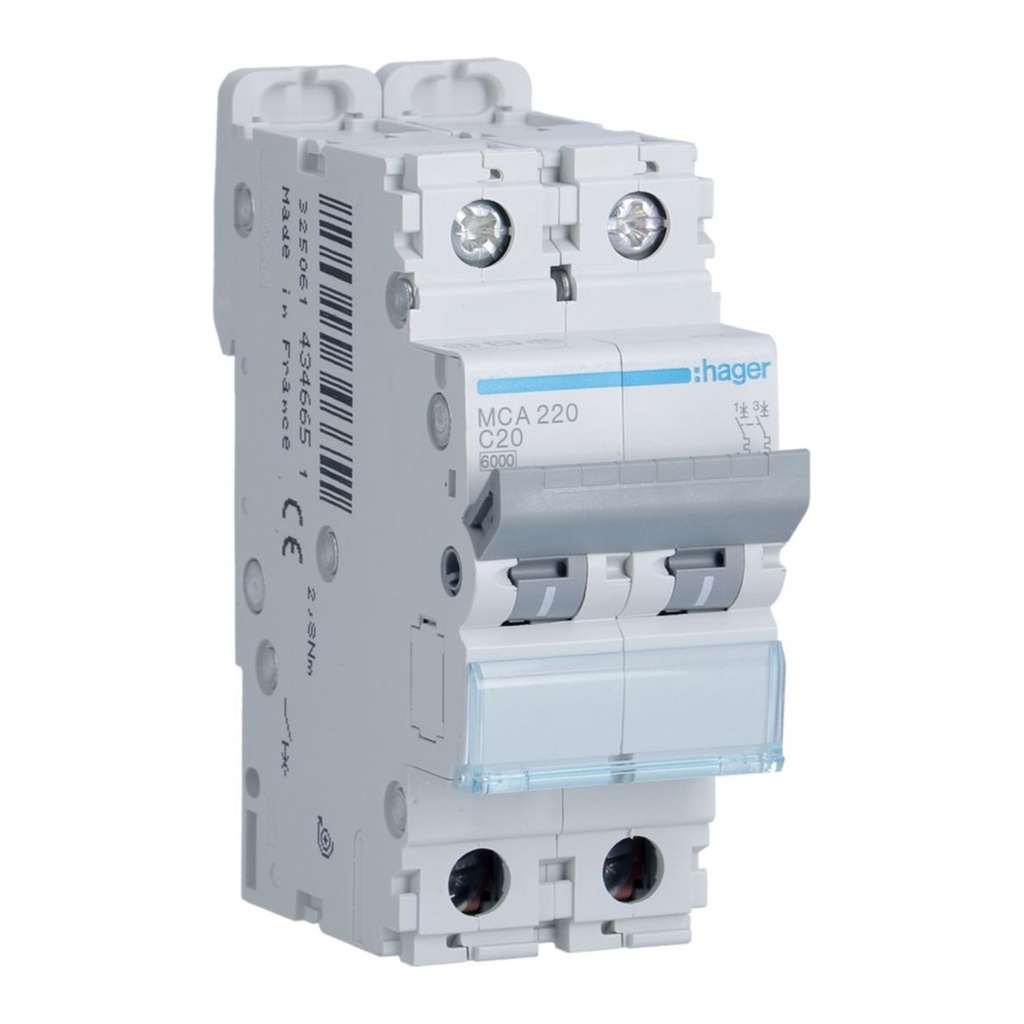AUTOM. 6KA-C-2P-20A-2M.