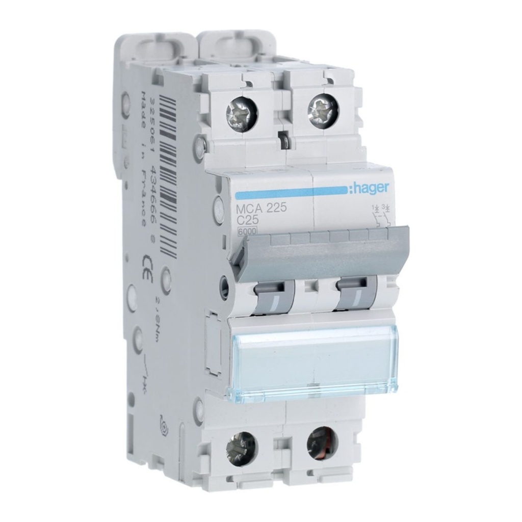 AUTOM. 6KA-C-2P-25A-2M.