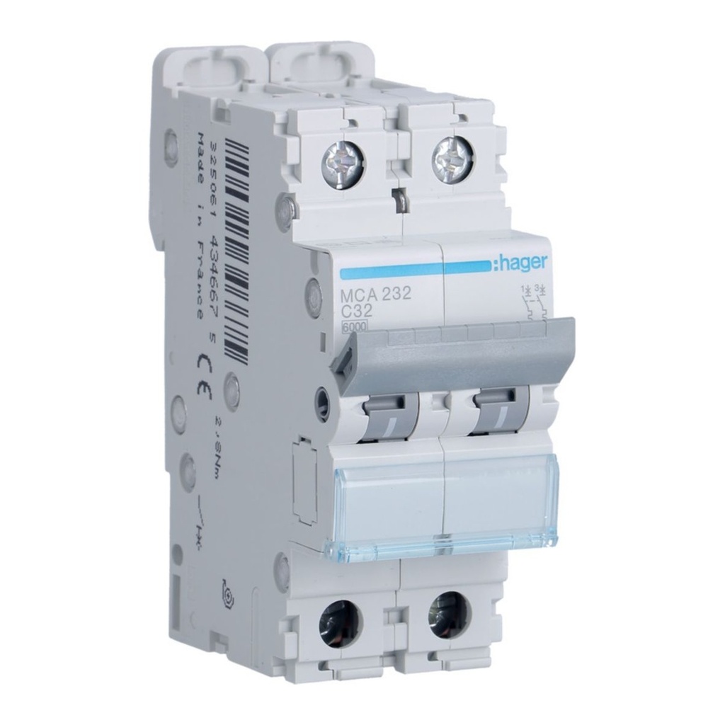 AUTOM. 6KA-C-2P-32A-2M.