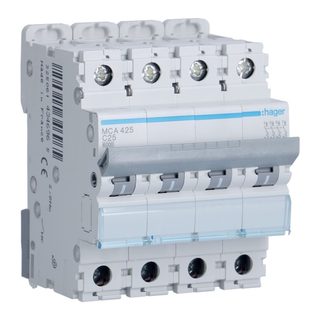AUTOM. 6KA-C-4P-25A-4M.