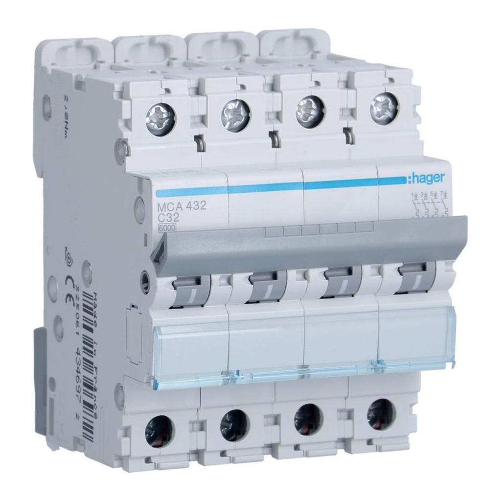 AUTOM. 6KA-C-4P-32A-4M.
