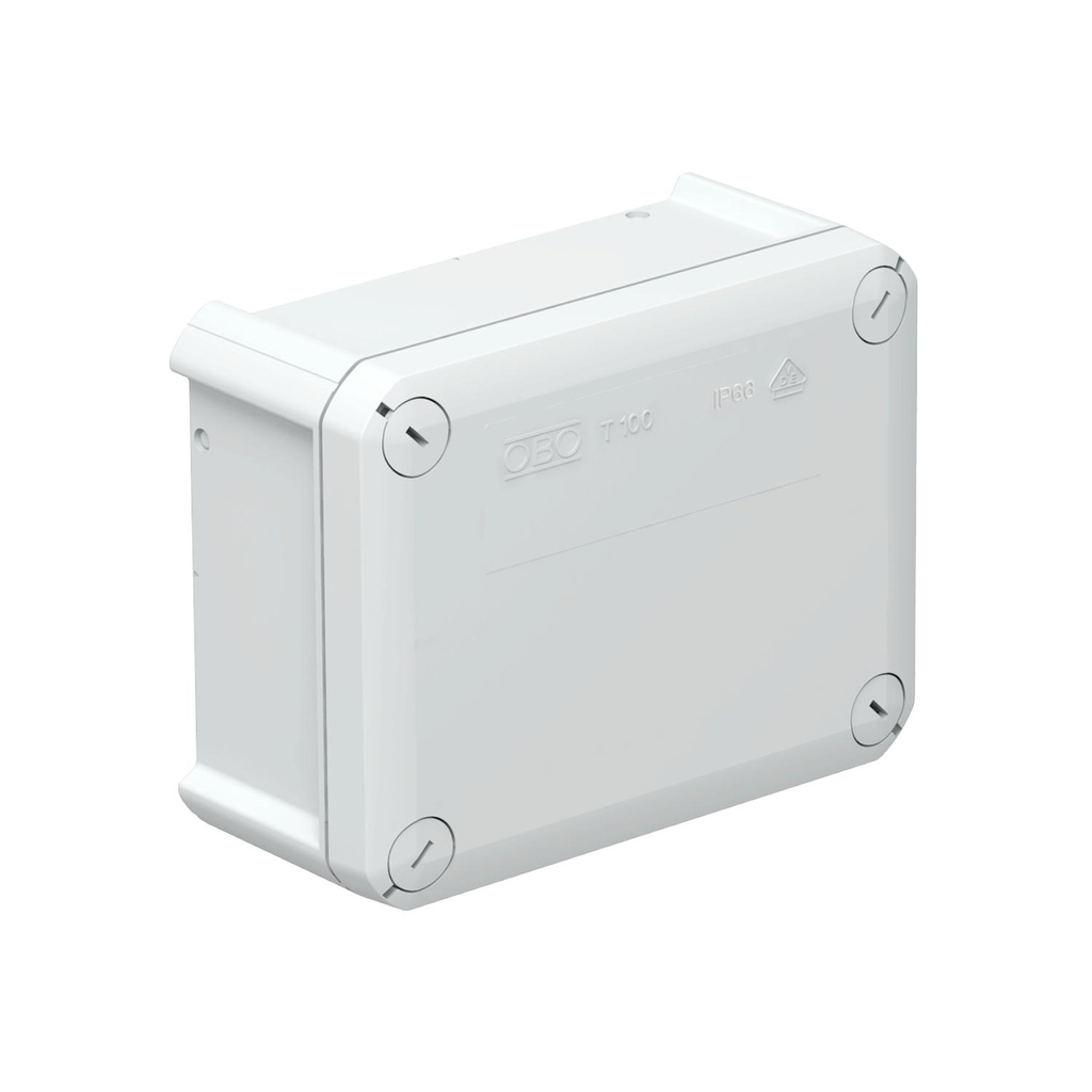 T 100 OE - KABELDOOS T100 LICHTGRIJS GESLOTEN PP