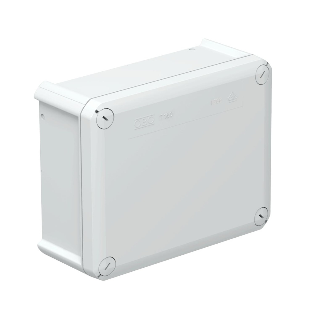 T 160 OE - KABELDOOS T160 LICHTGRIJS GESLOTEN PP/GF