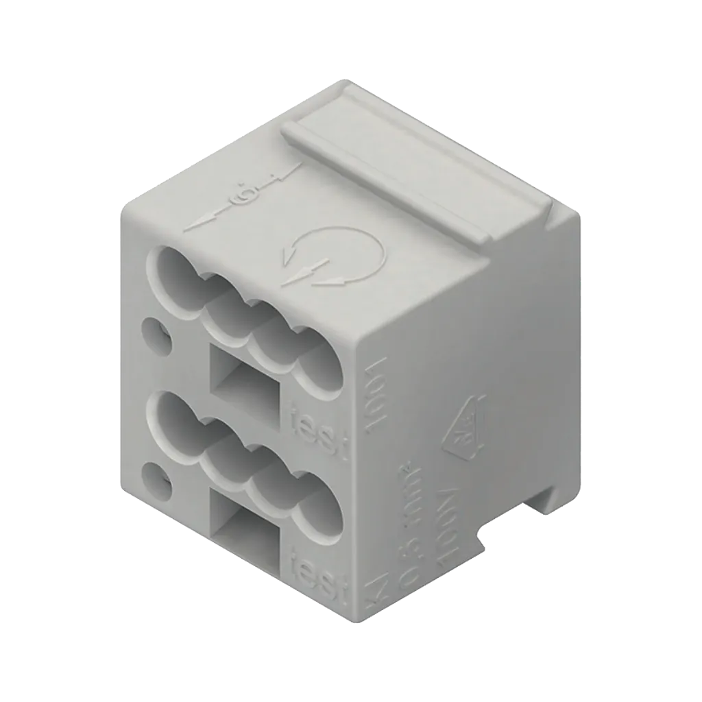 schroefloze steekklem 8X 0,6-0,8 zwart