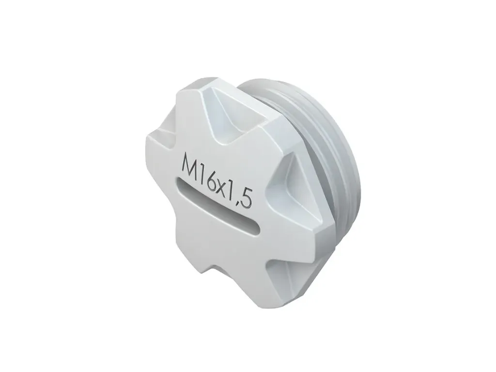 [KHN-514M20] blindstop polystyreen/metrisch