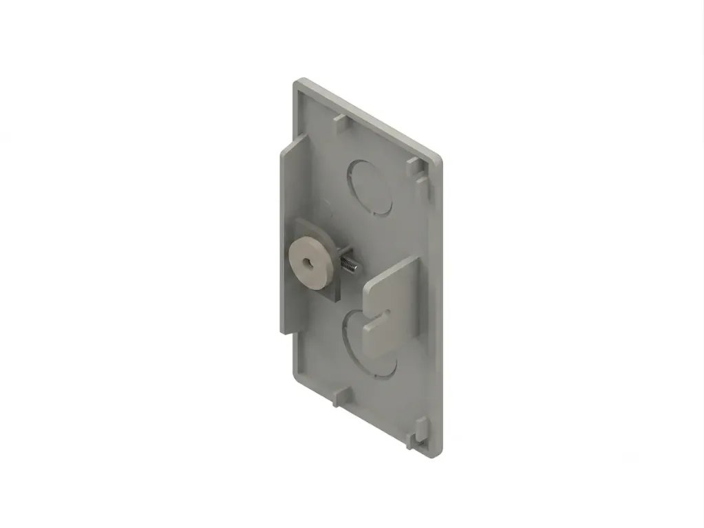 Eindstuk HKL, RAL 7030, 60x110mm
